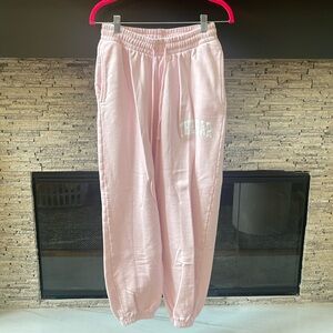 EUC The Bar Varsity Sweatpants Blush Medium